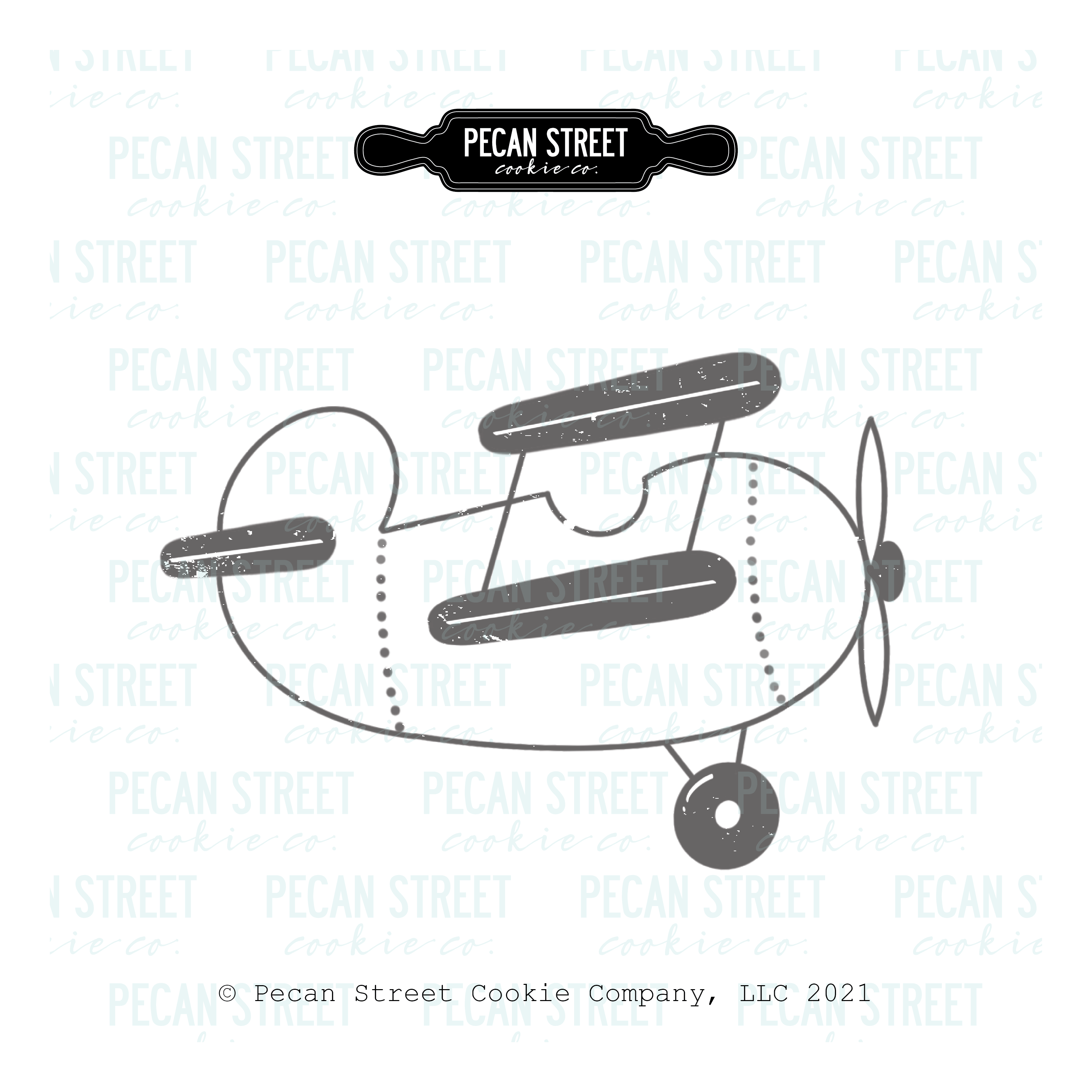 Biplane Side Cookie Cutter