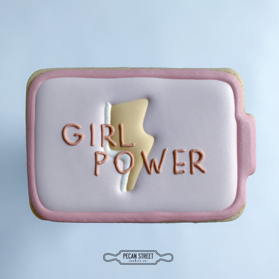 Girl Power Battery Cookie Cutter