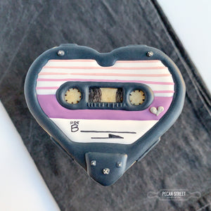 Heart Mix Tape Cookie Cutter