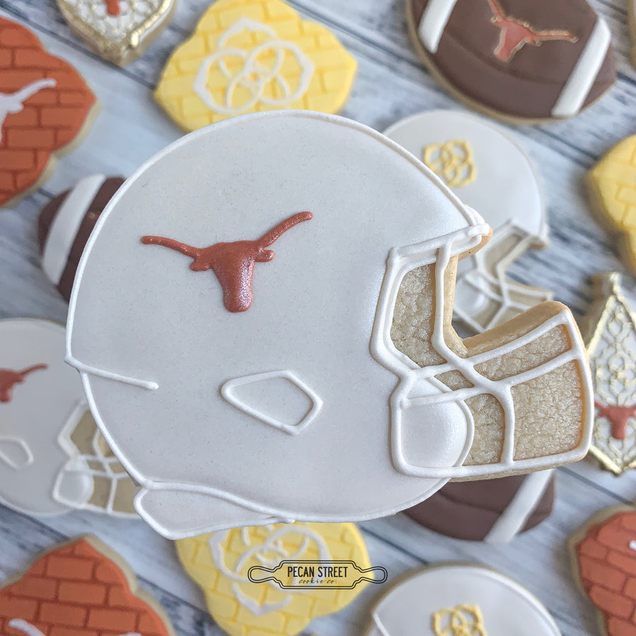 decorated football helmet cookies Football Helmet Cookie Cutter