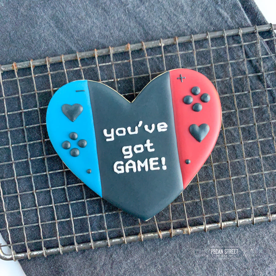 Heart Game Console Cookie Cutter – Pecan Street Cookie Co.