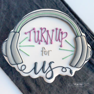 Turn Up for Us Headphones Cookie Cutter