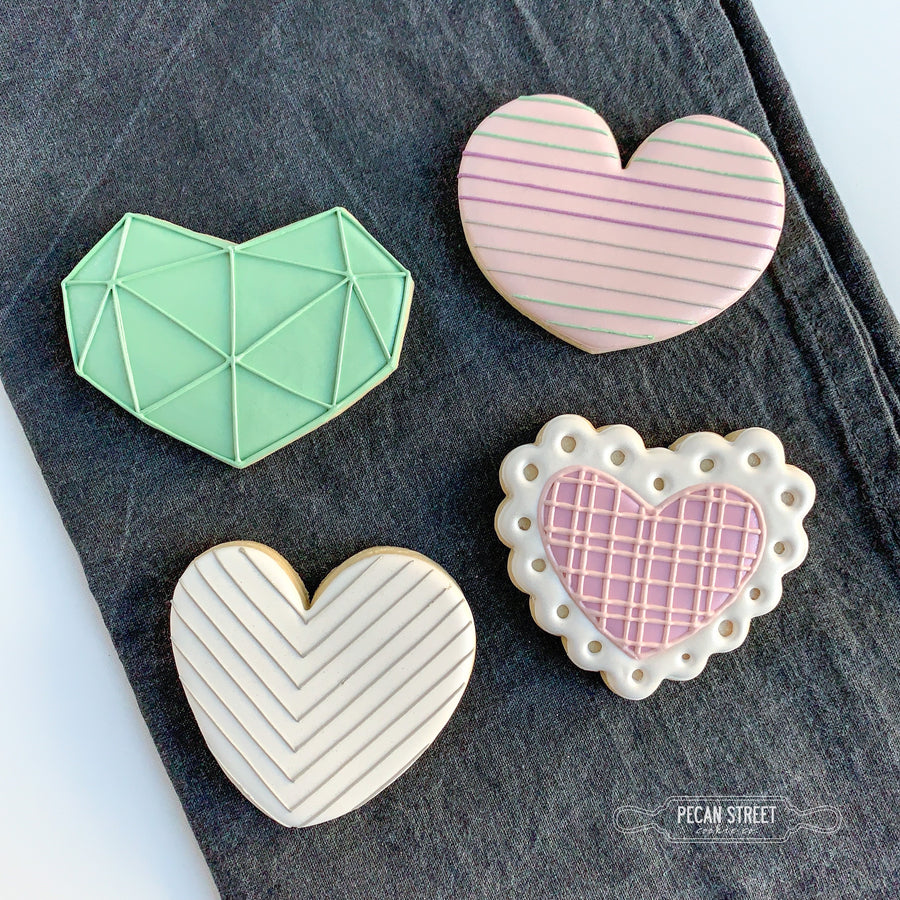 Assorted Hearts 4-Piece Cookie Cutter Set